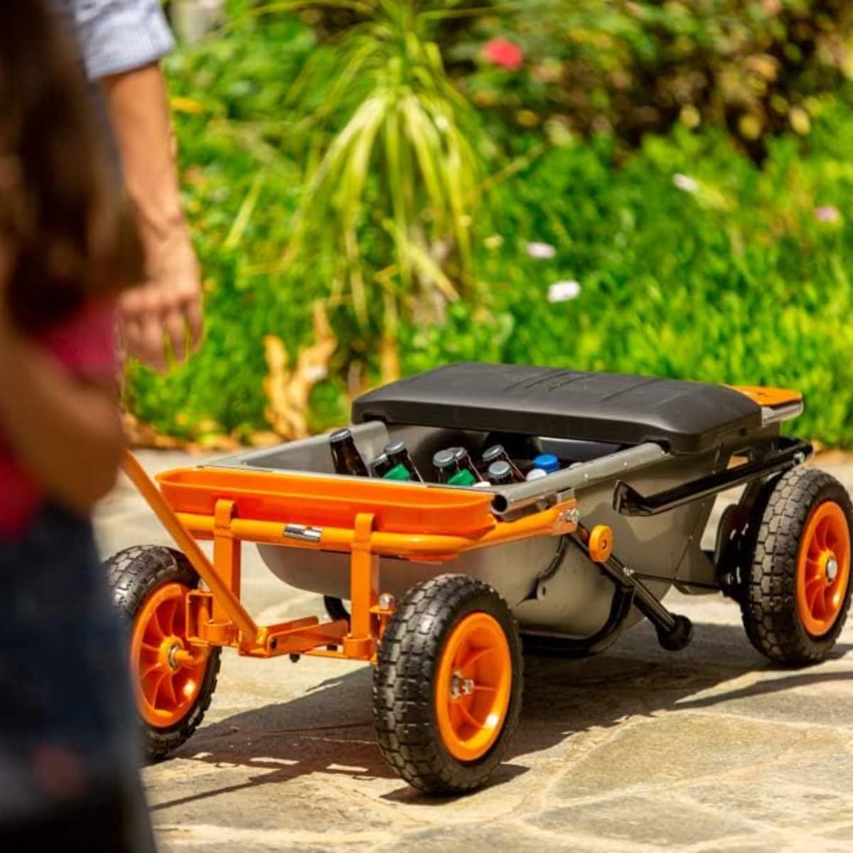 WORX - WA0228 Aerocart Wheelbarrow Wagon Kit - Orange