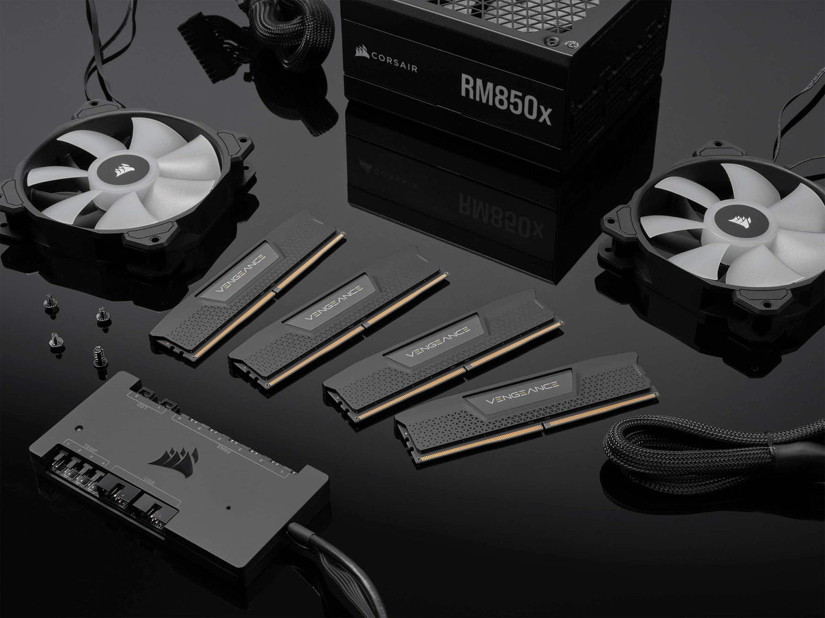 CORSAIR - VENGEANCE 64GB (2x32GB) DDR5 5200MHz C40 UDIMM Desktop Memory - Black
