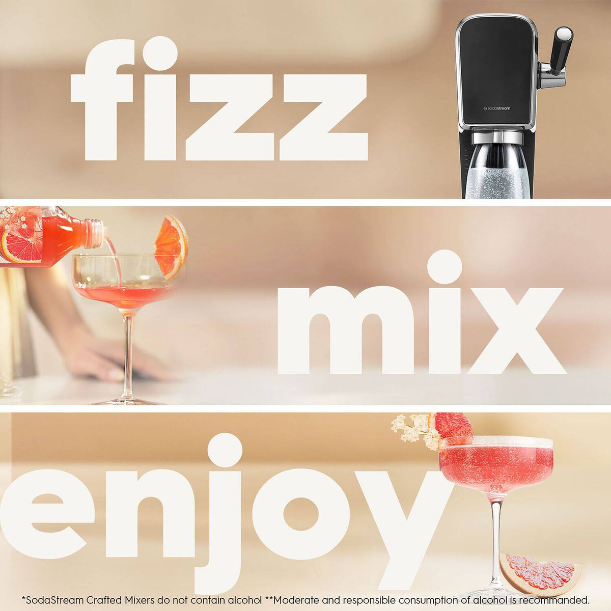 SodaStream - Crafted Mixers  Elderflower Grapefruit Drink Mix 3-Pack