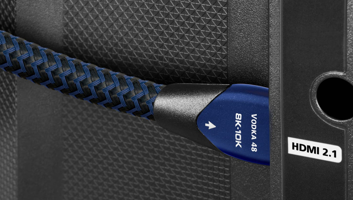 AudioQuest - Vodka 48 4.9' 4K-8K-10K 48Gbps HDMI Cable - Blue on Black