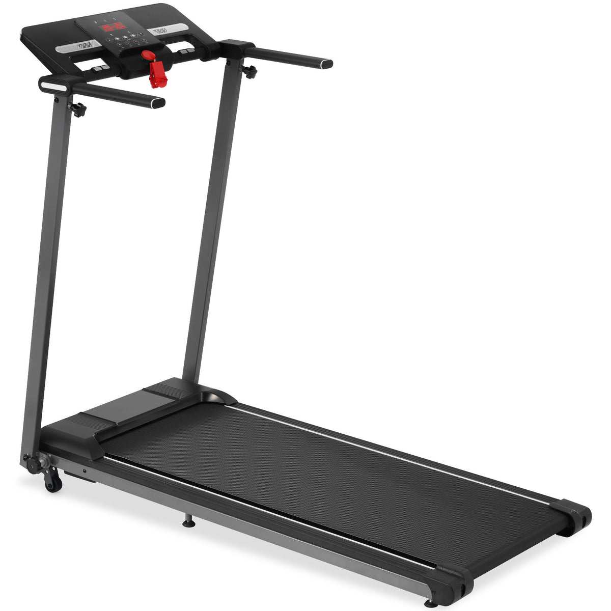 Cinta de andar plegable para casa con inclinación de 0.5 a 7.5 mph - Negro