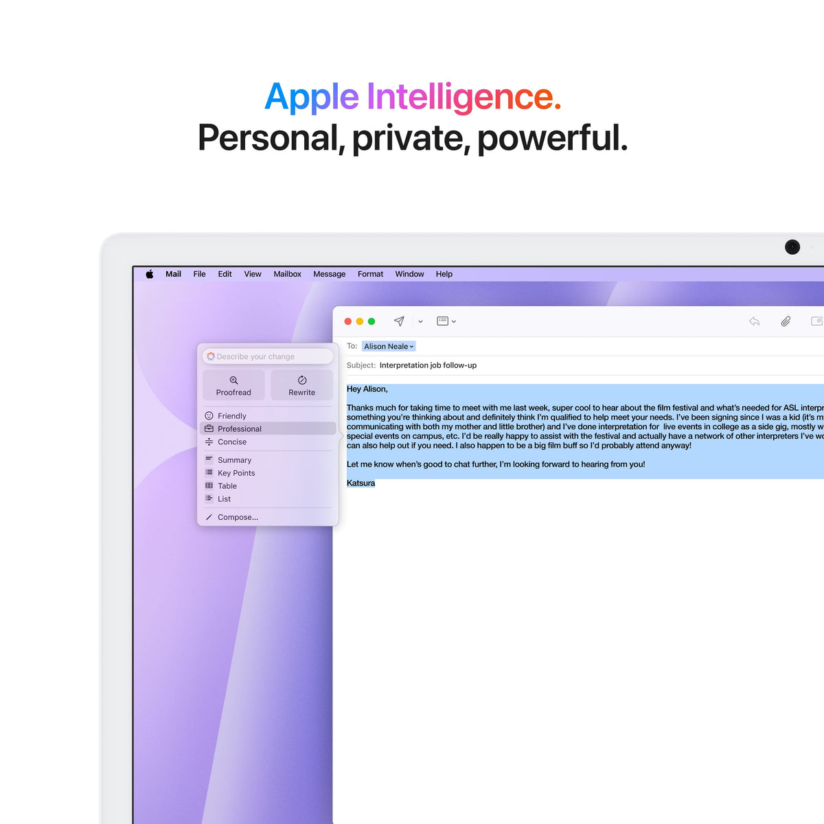 Apple - iMac 24-inch All-in-One - M4 chip - Built for Apple Intelligence - 10 Core CPU - 10 Core GPU - 16GB Memory - 256GB SSD - Purple