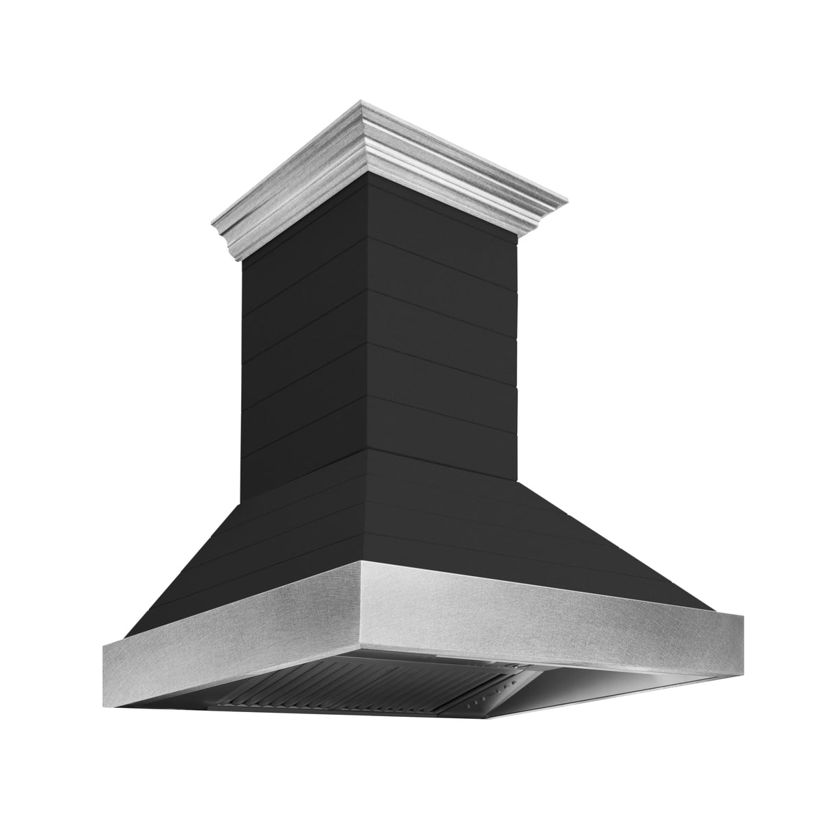 ZLINE - 30 inches - Externally Vented - Wall Range Hood - Rustic Shiplap Black Finish