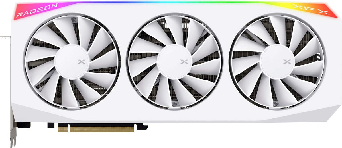 XFX - Mercury AMD Radeon RX 9070XT OC 16GB GDDR6 PCI Express 5.0 Gaming Graphics Card with RGB - White