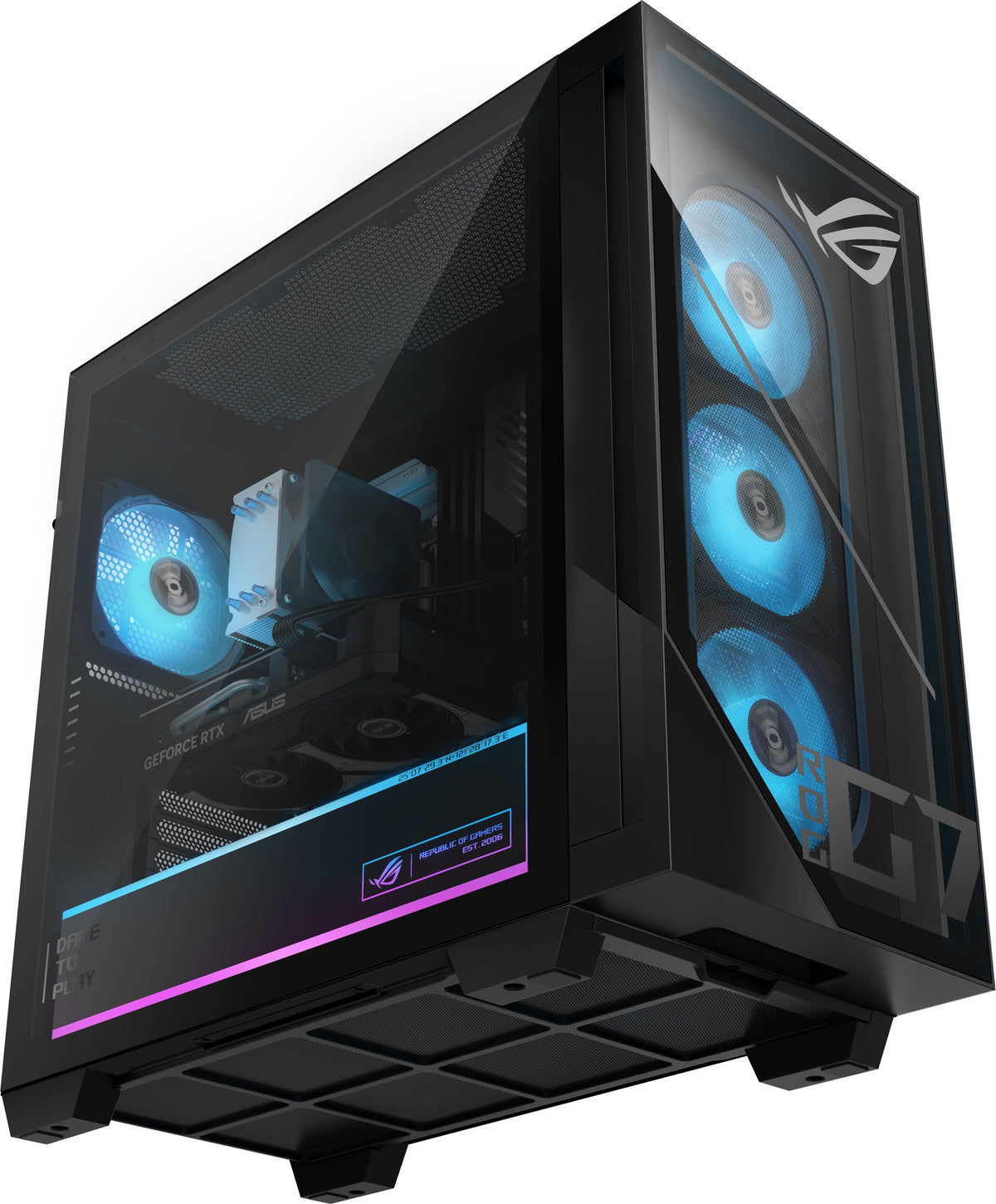 ASUS - ROG G700 Gaming Desktop - Intel Core Ultra 5 225F (2025) - 16GB Memory - NVIDIA GeForce RTX 5060 8GB - 1TB Storage - Black