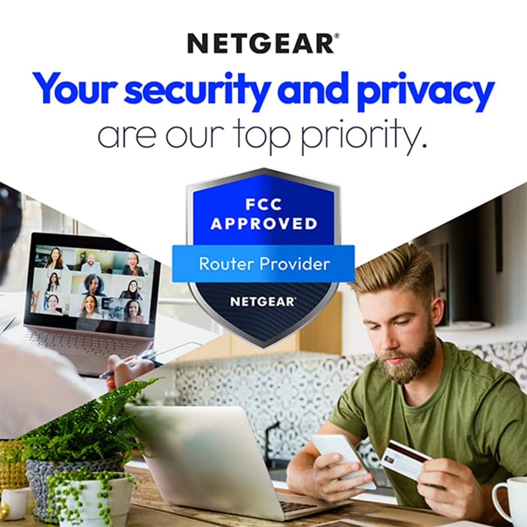 NETGEAR - Nighthawk WiFi 7 Router RS300, 9.3 Gbps, Up to 2,500 sq ft, 100 Devices - Black