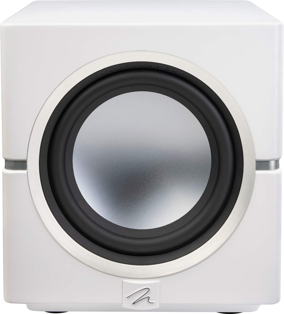 MartinLogan - Dynamo 10, 10” Sealed, Powered Subwoofer, with Magnitude MT-1kW Amplifier, Sub Control App, and Wireless Built-In - Satin White
