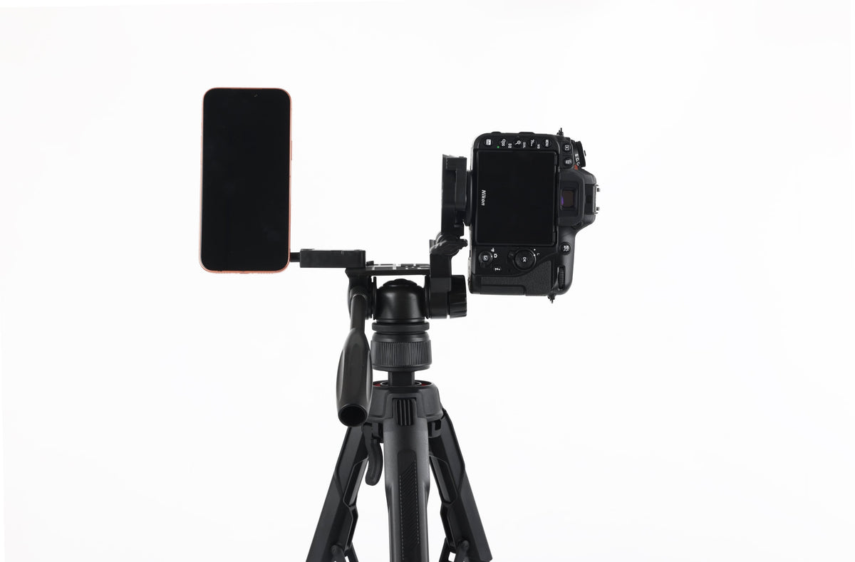 Sunpak - Creator Plus 69” Dual Camera & Smartphone Professional Pan-tilt head Tripod; Universal