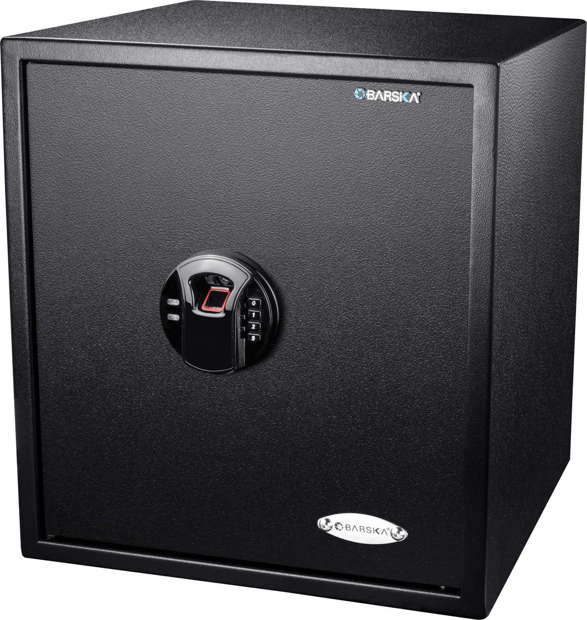 Barska - Large Biometric Fingerprint Keypad Security Home Safe 1.94 Cu Ft - Black