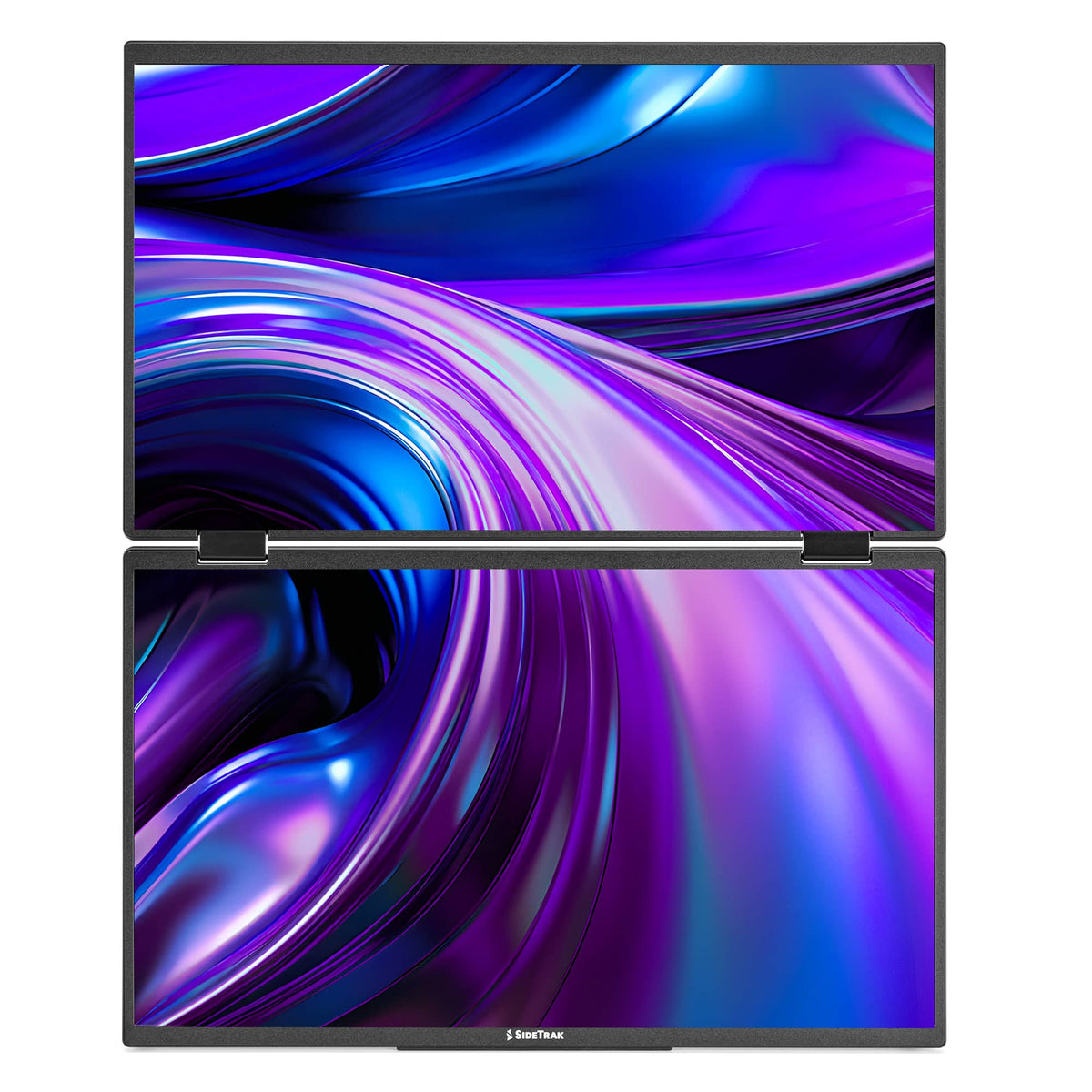 SideTrak - Solo Book 15.6” Stacked Dual Monitor - Black
