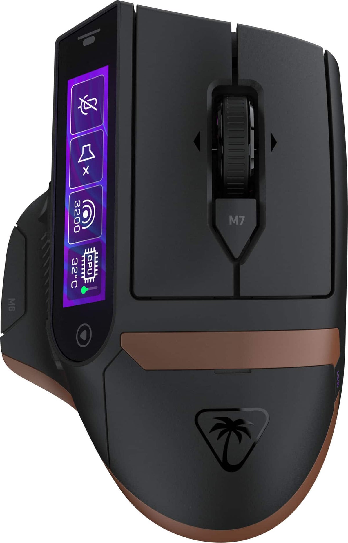 Turtle Beach - Command Series MC7 Advanced Wireless Touchscreen Optical Gaming Mouse for Windows 10/11 PC - Wireless - Black