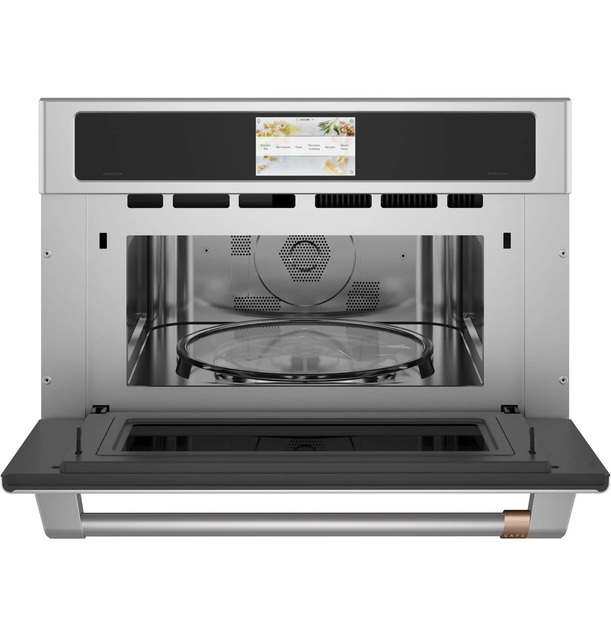 Café - 1.7 Cu. Ft. Convection Built-In Microwave with Sensor Cooking and 240V Five in One Advantium Technology - Stainless Steel