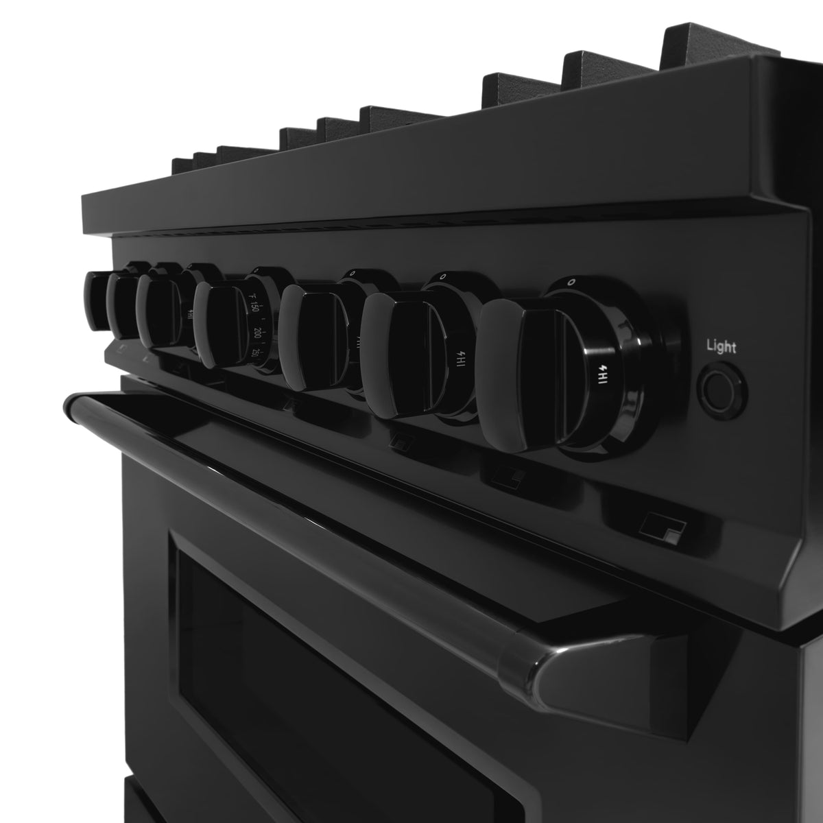 ZLINE - 36 in. Wide 6 Burner Classic Gas Range w/ Convection Oven in Black Stainless  (CGRB-BR-36) - Black Stainless Steel