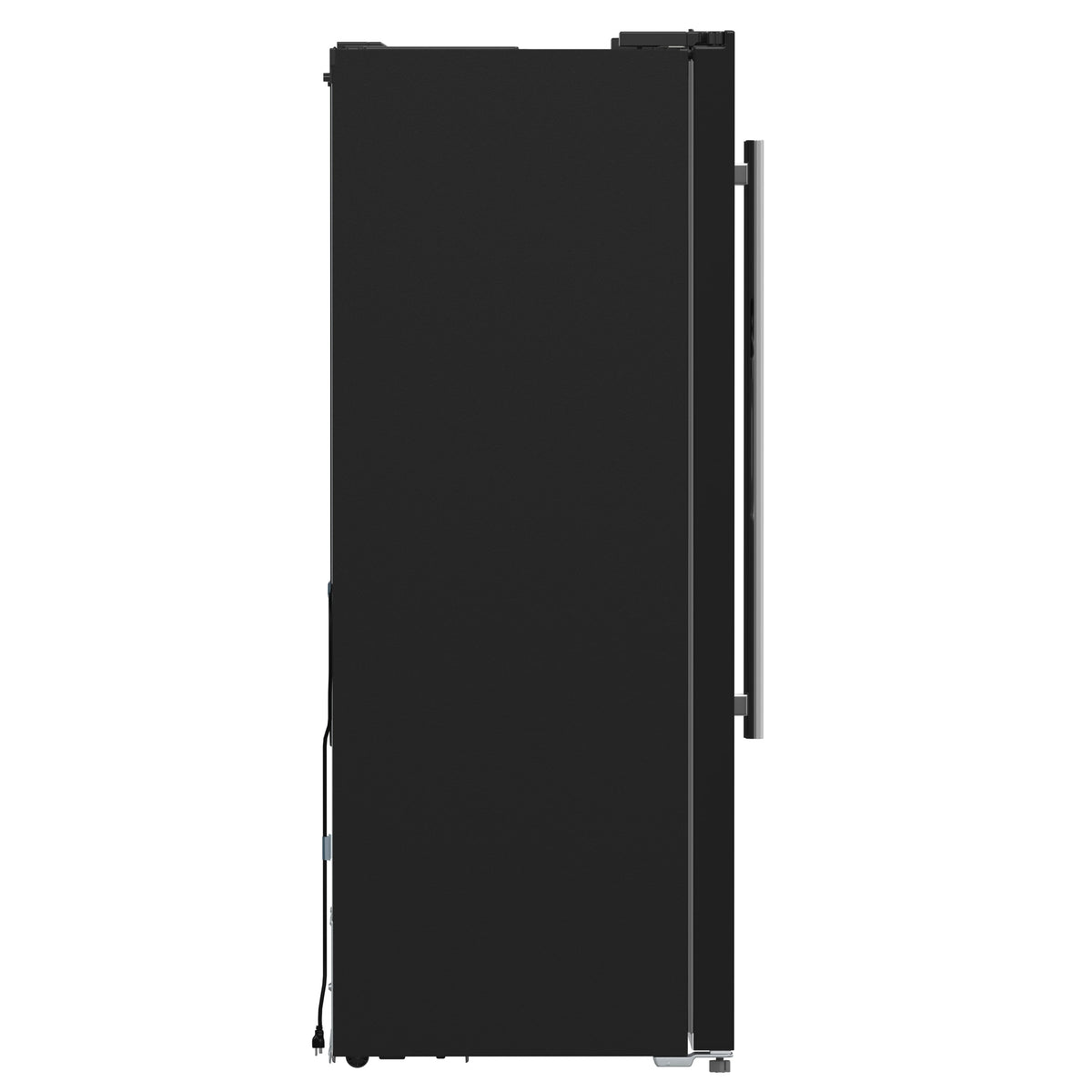 Forno Appliances - 36 in. Wide Salerno 20 Cu. Ft. Side-by-Side Counter-Depth Refrigerator with Ice and Water Dispenser - Black