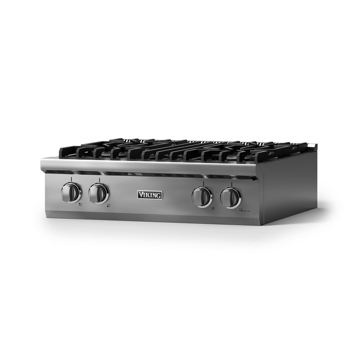Viking - 30"W. Pro5S 4 Burner Built-in Gas Sealed Burner Rangetop-Stainless Steel - Stainless Steel