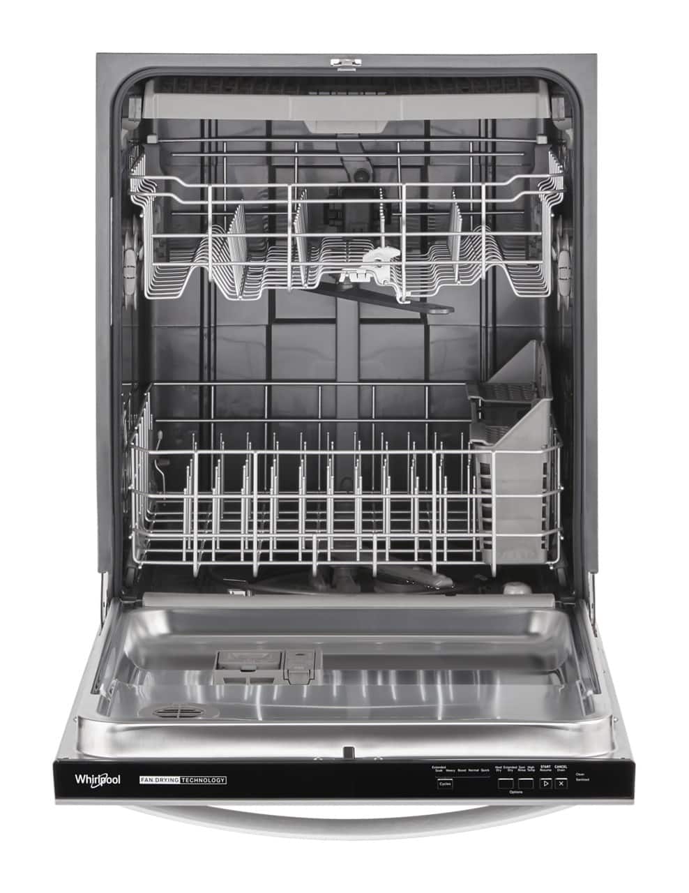 Whirlpool - 24 inch Quiet Dishwasher with 3rd Rack - Stainless Steel