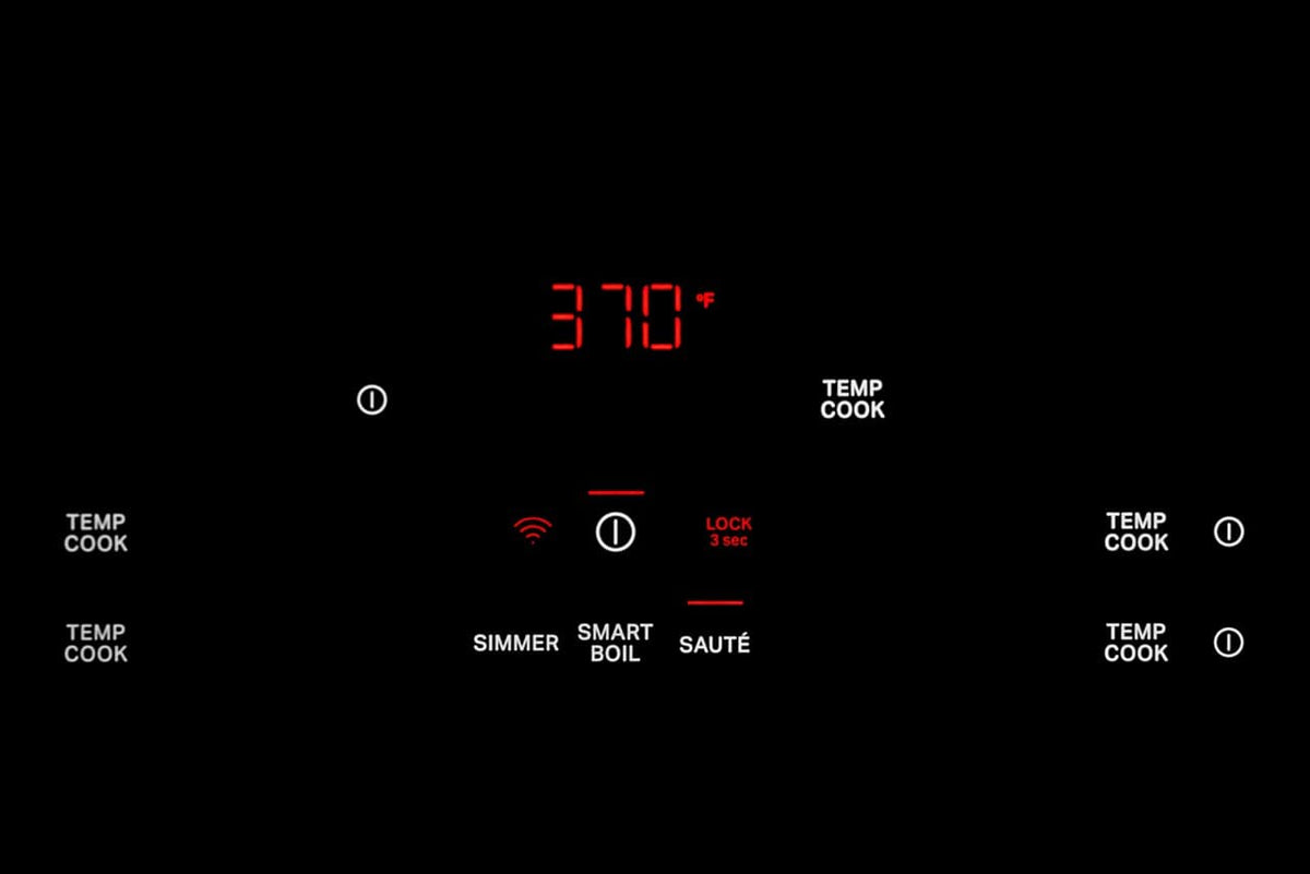 KitchenAid - 36 in. Wide 5 element Electric Induction Cooktop withTemp Cook Induction Technology - Black