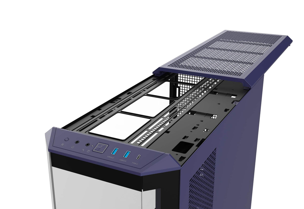 Thermaltake - View 600 TG Full Tower ATX PC Case - Future Dusk