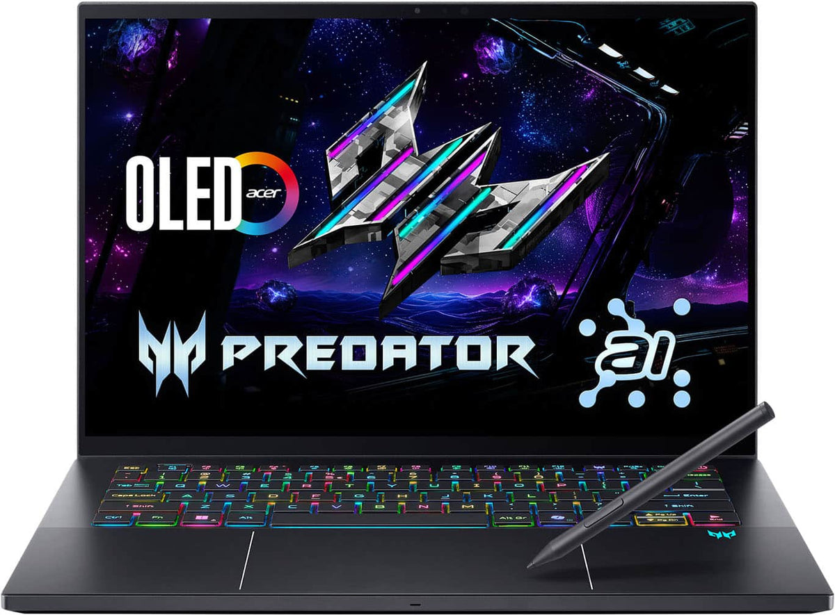 Acer - Predator Triton – 14.5" OLED Gaming Laptop - Intel Core Ultra 9 288V 2024 - NVIDIA RTX 5070 – 32GB Memory – 1TB Storage - Charcoal Black