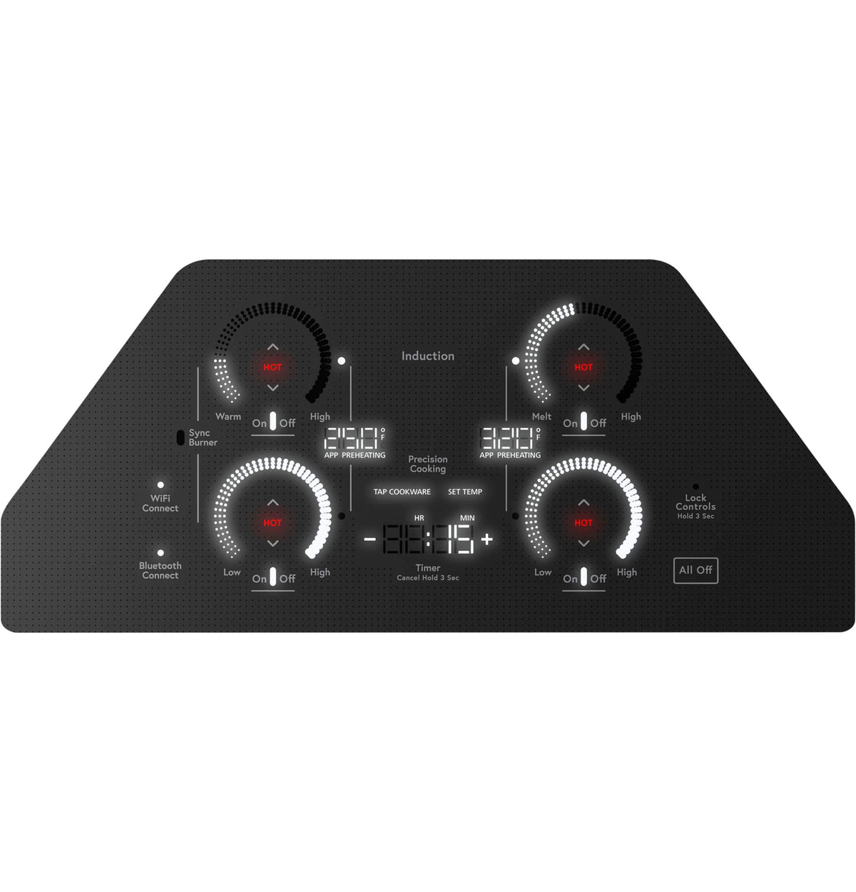 Café - ENERGY STAR 30" Built-In Touch Control Electric Induction Cooktop - Black