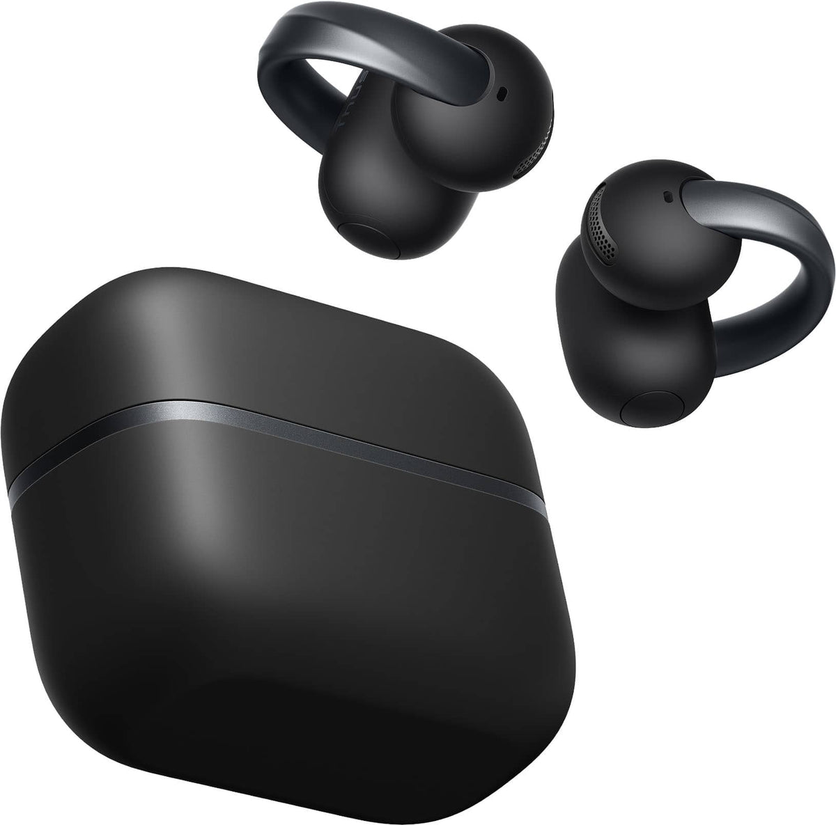 Anker - Soundcore AeroClip 2 Wireless Open-Ear Clip-On Bluetooth Earbuds - with Guinness Records-Certified Call Quality - Black