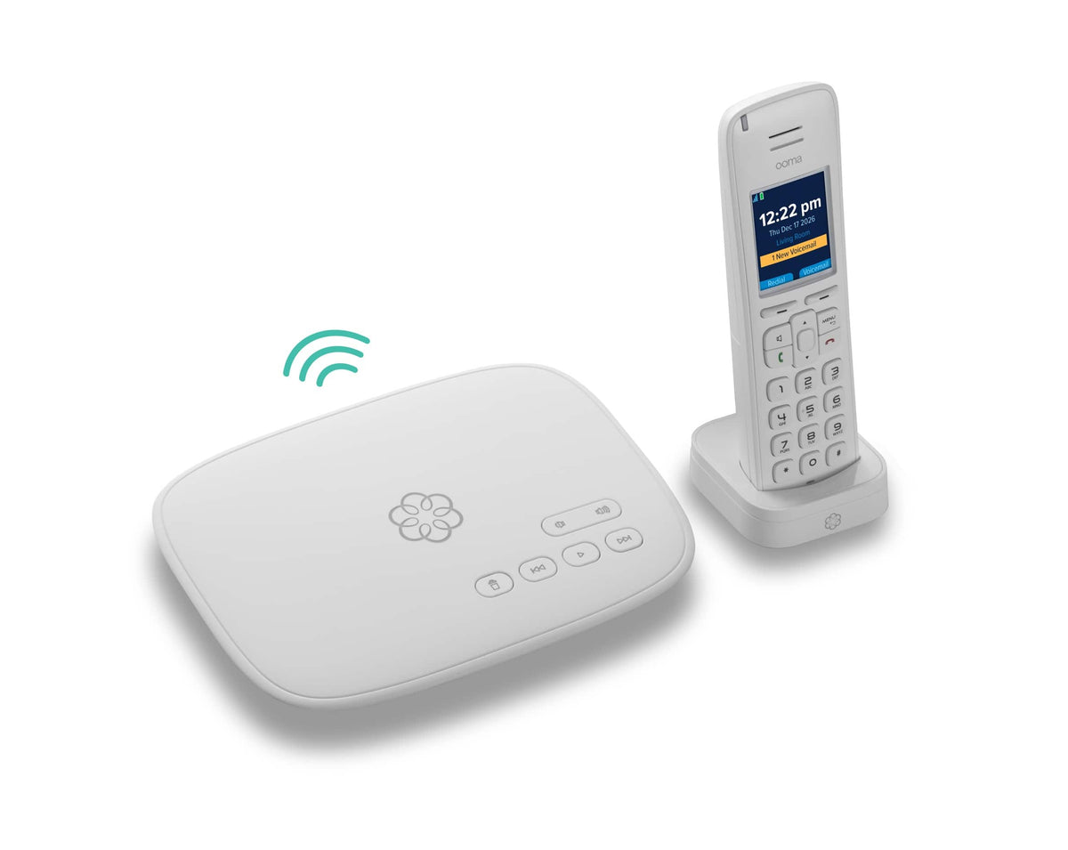 Ooma - StarDial with Cordless Handset - White