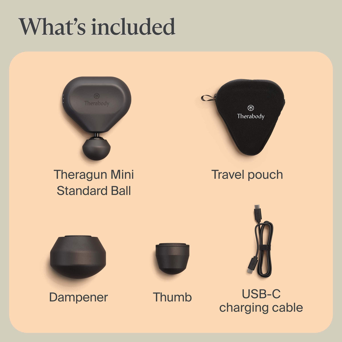 Therabody - Theragun Mini (3rd Generation) - Ultra-Portable Massage For Recovery Anytime, Anywhere - Black