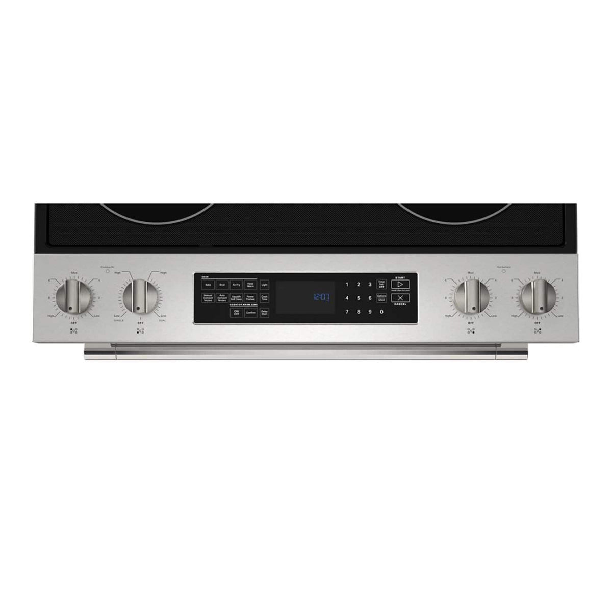 Maytag - 30 in. Wide 5 element 6.4 cu. ft. Slide-In Electric Range with Air Fry - Stainless Steel