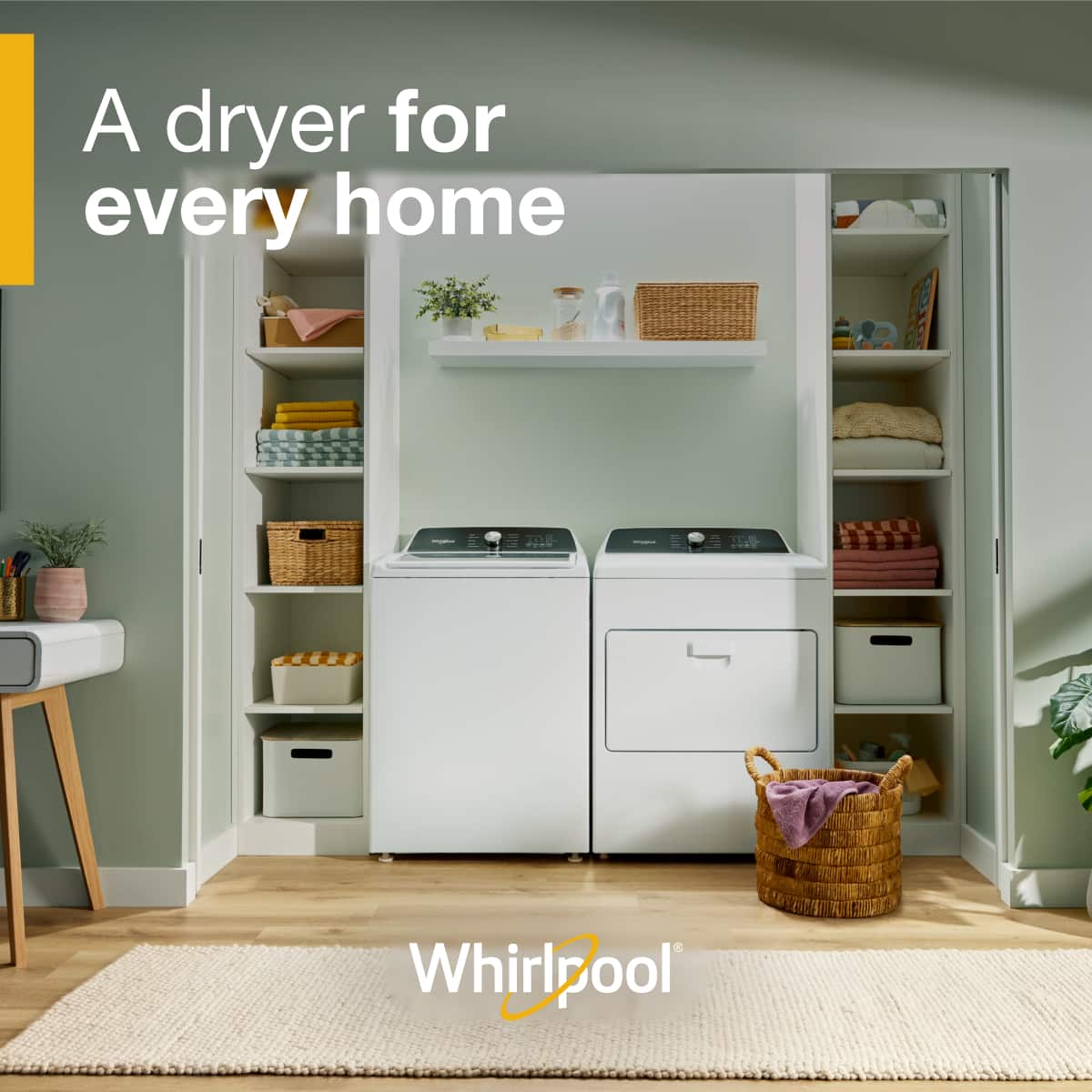 Whirlpool - 7.0 Cu. Ft. Electric Dryer with Moisture Sensing - White