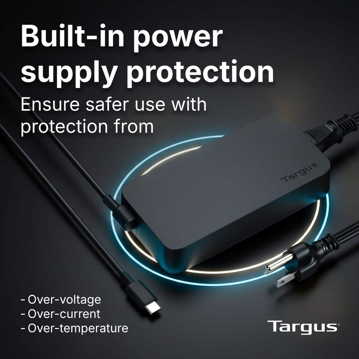 Targus - 140W USB-C Charger, PD 3.1 EPR - Black