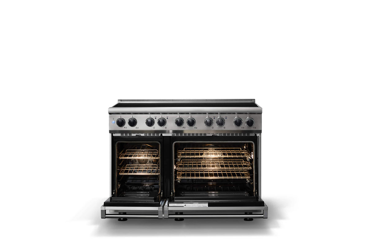 Viking - 48 in. Wide 6 Elements 5 Series Freestanding Electric Induction Range - Onyx