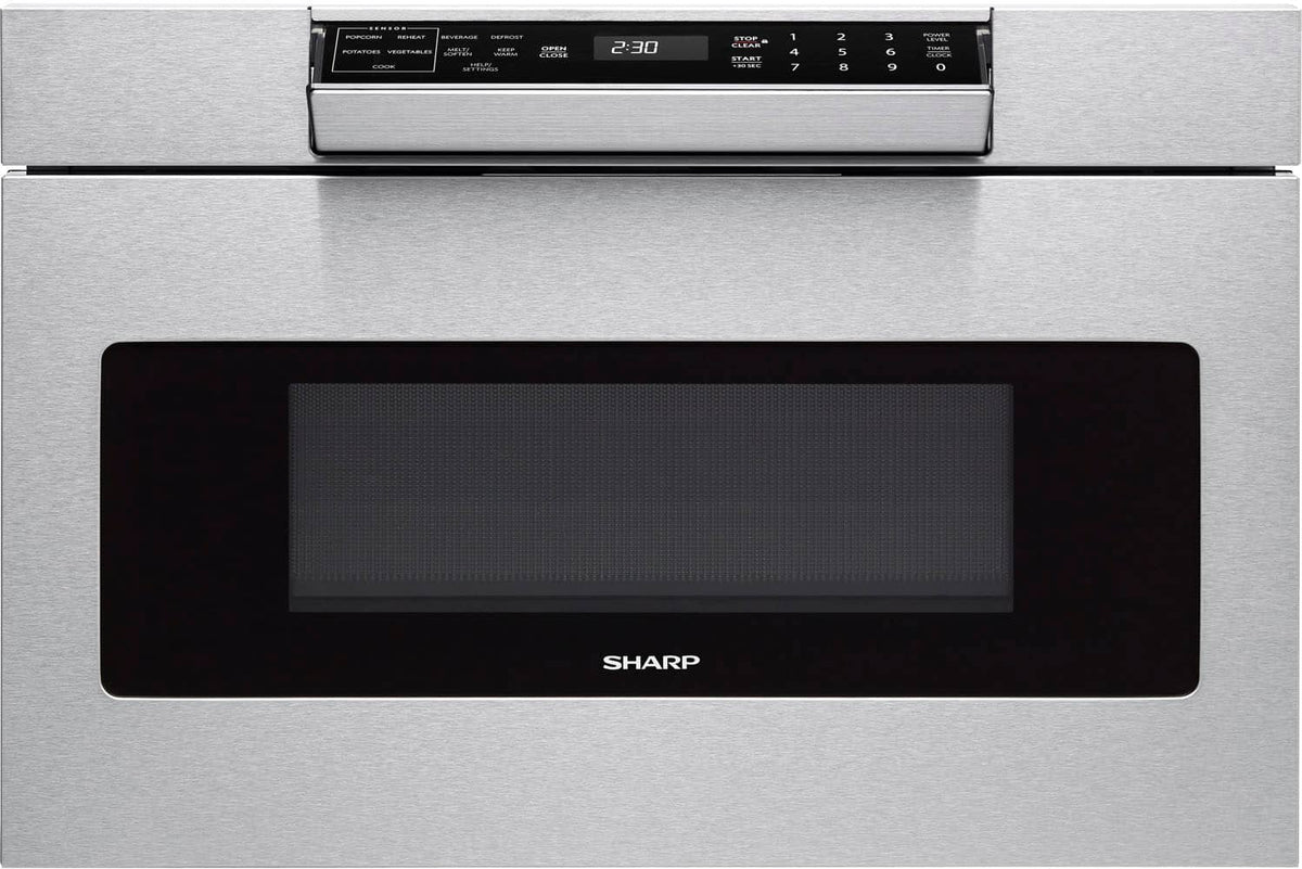 Sharp - 1.2 Cu. Ft. Built-in Microwave Drawer with Sensor Cooking - Stainless Steel