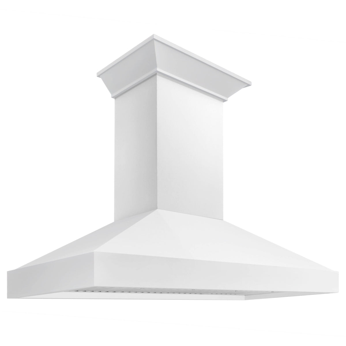 ZLINE - 48 inches - Convertible & Recirculating - Wall Range Hood - Smooth Bright White Finish