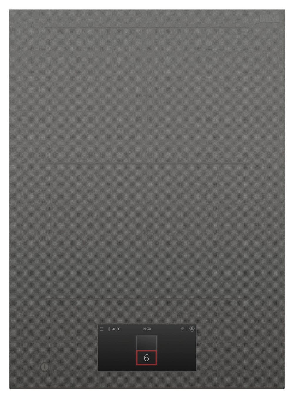 Fisher & Paykel - 15 in. Wide 2 Element Primary Modular Induction Built-in Electric Cooktop, 2 Zones with SmartZone - Gray
