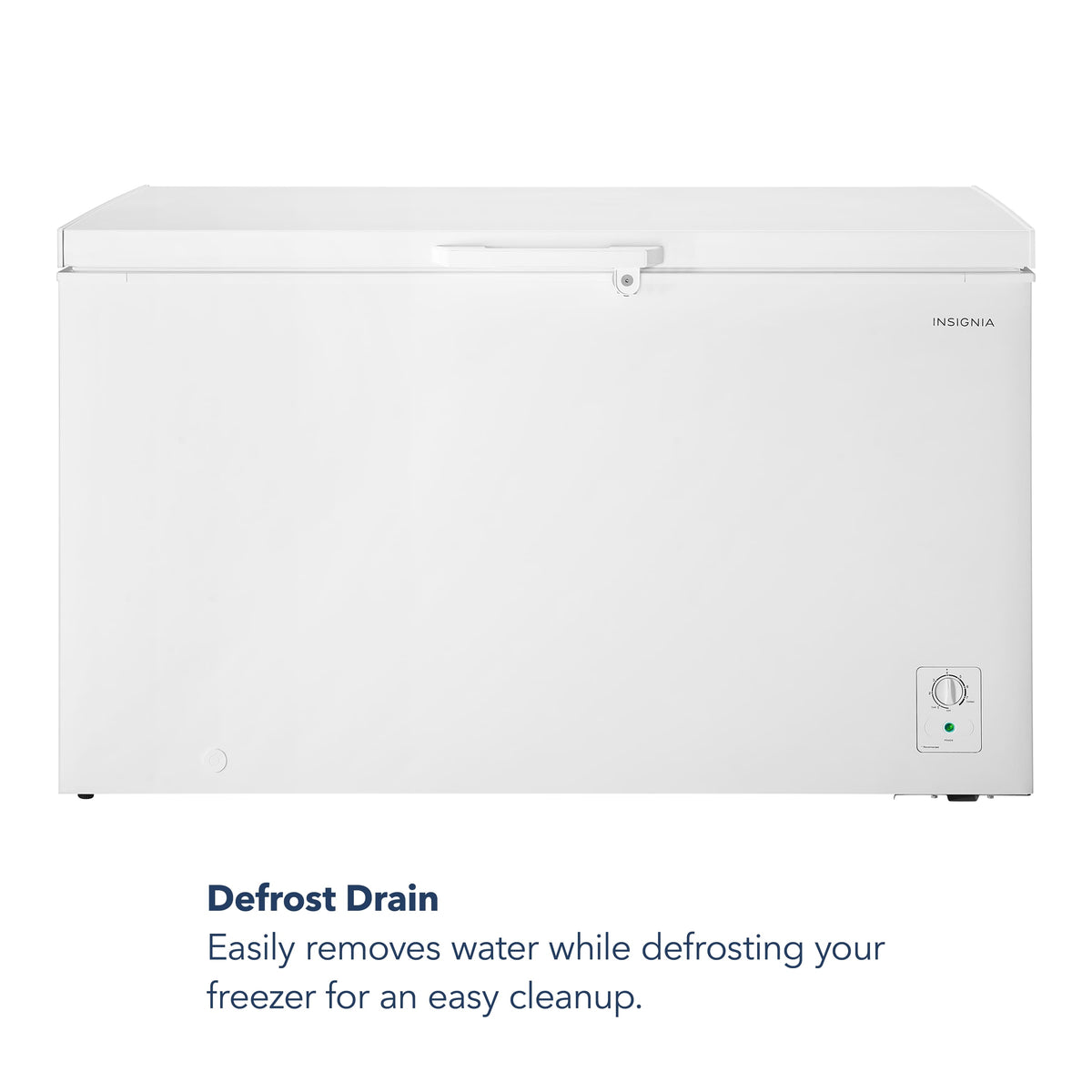 Insignia™ - 14.0 Cu. Ft. Garage-Ready Chest Freezer - White