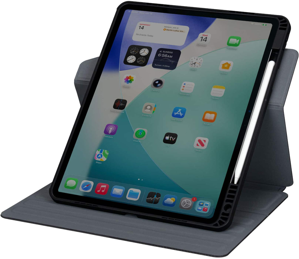 Targus - Click-In Rotating Case for for iPad Air 13"(M4/M3/M2) and iPad Pro 12.9"(6th, 5th, 4th, 3rd gen.) - Black
