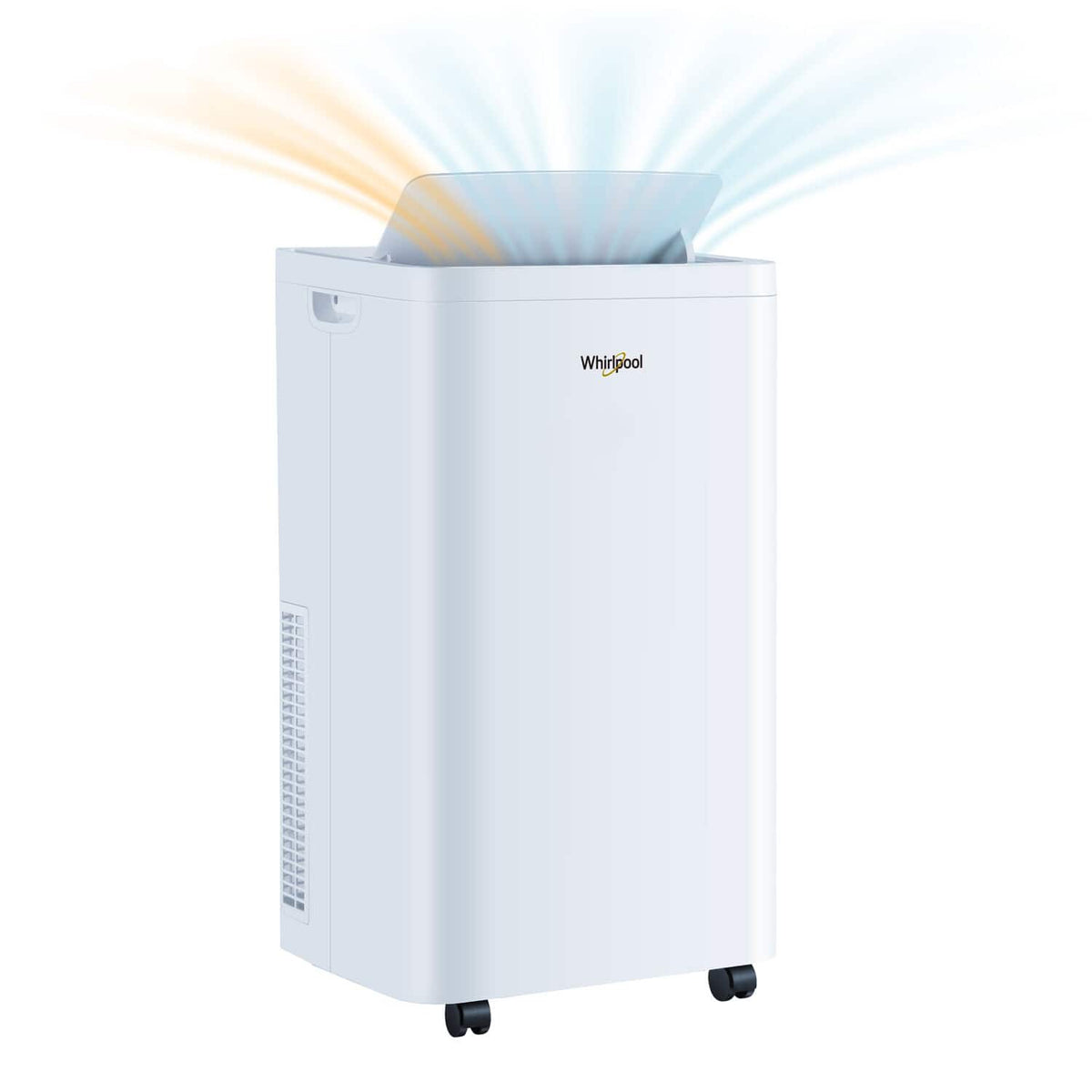 Whirlpool - 700 Sq. Ft 14,000 BTU ASHRAE (10,000 BTU SACC) Portable Air Conditioner with 10,000 BTU Supplemental Heat Function - White