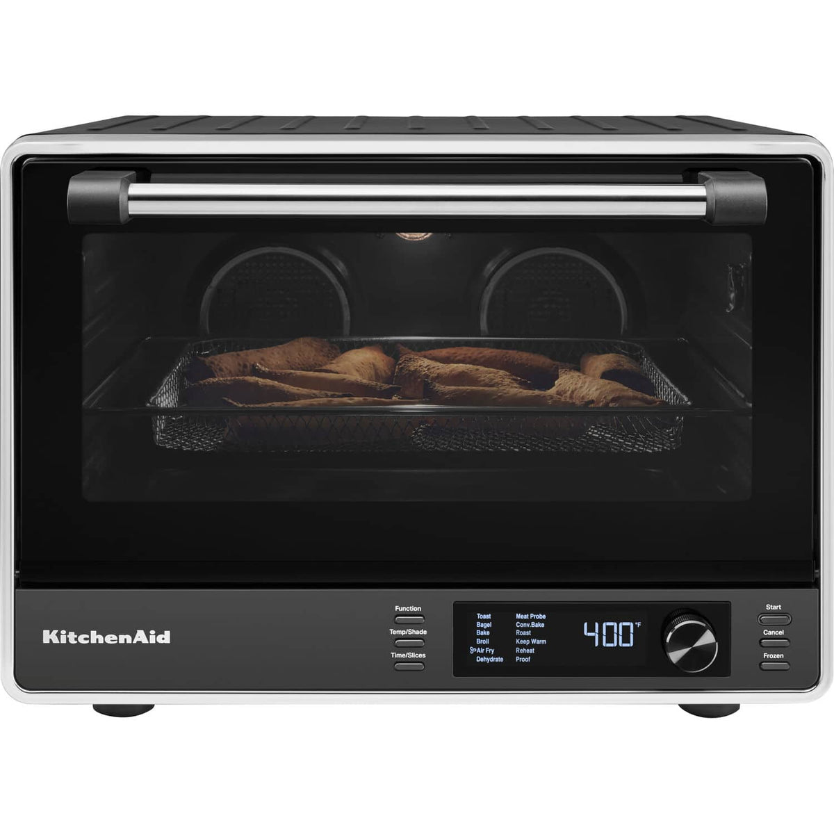 KitchenAid - Dual Convection Countertop Oven with Air Fry and Temperature Probe, 120 VAC - Black Matte