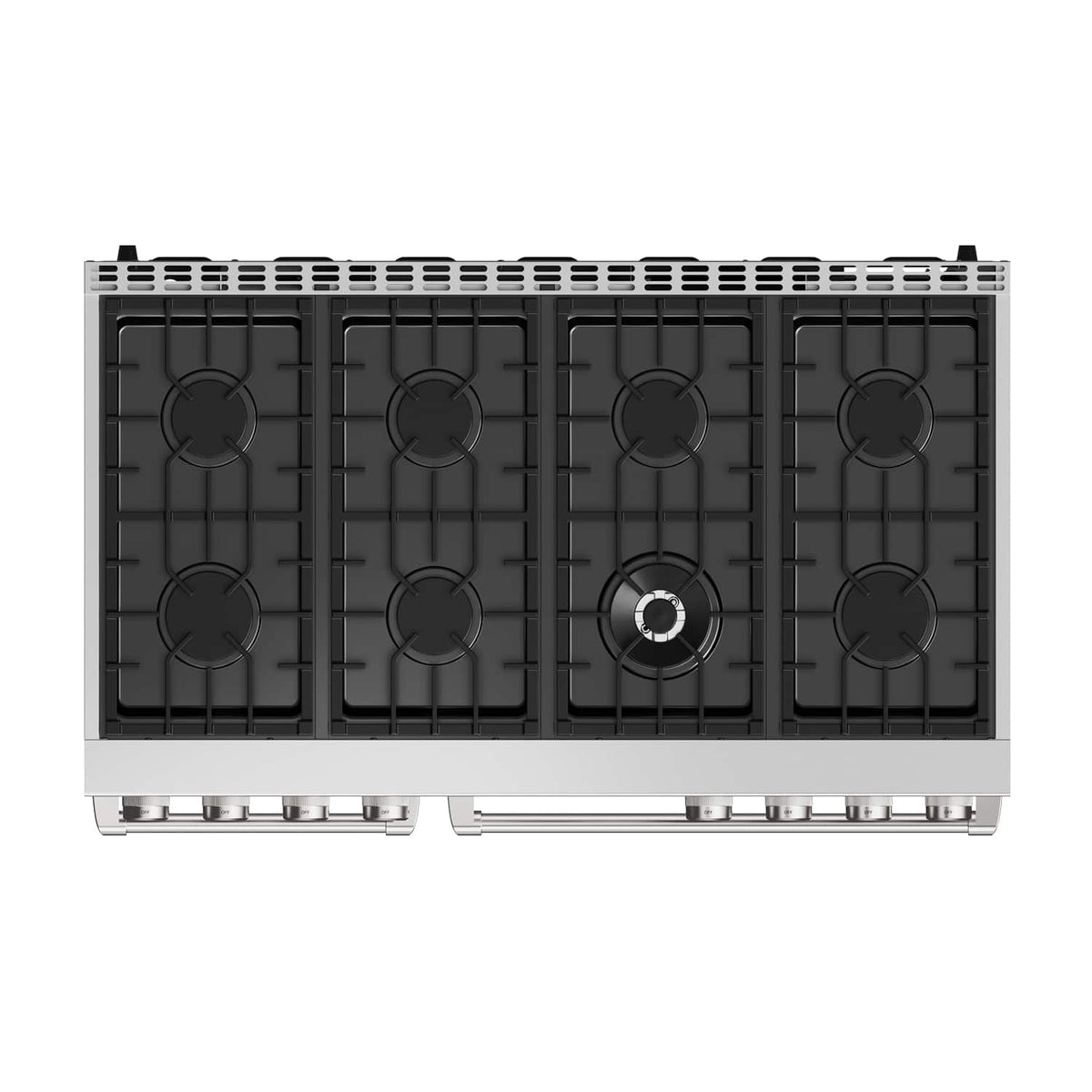Thor Kitchen - 48 in. Wide 8 Burner 7.6 Cu. Ft. Contemporary Freestanding Double Oven LP Gas Range - Stainless Steel