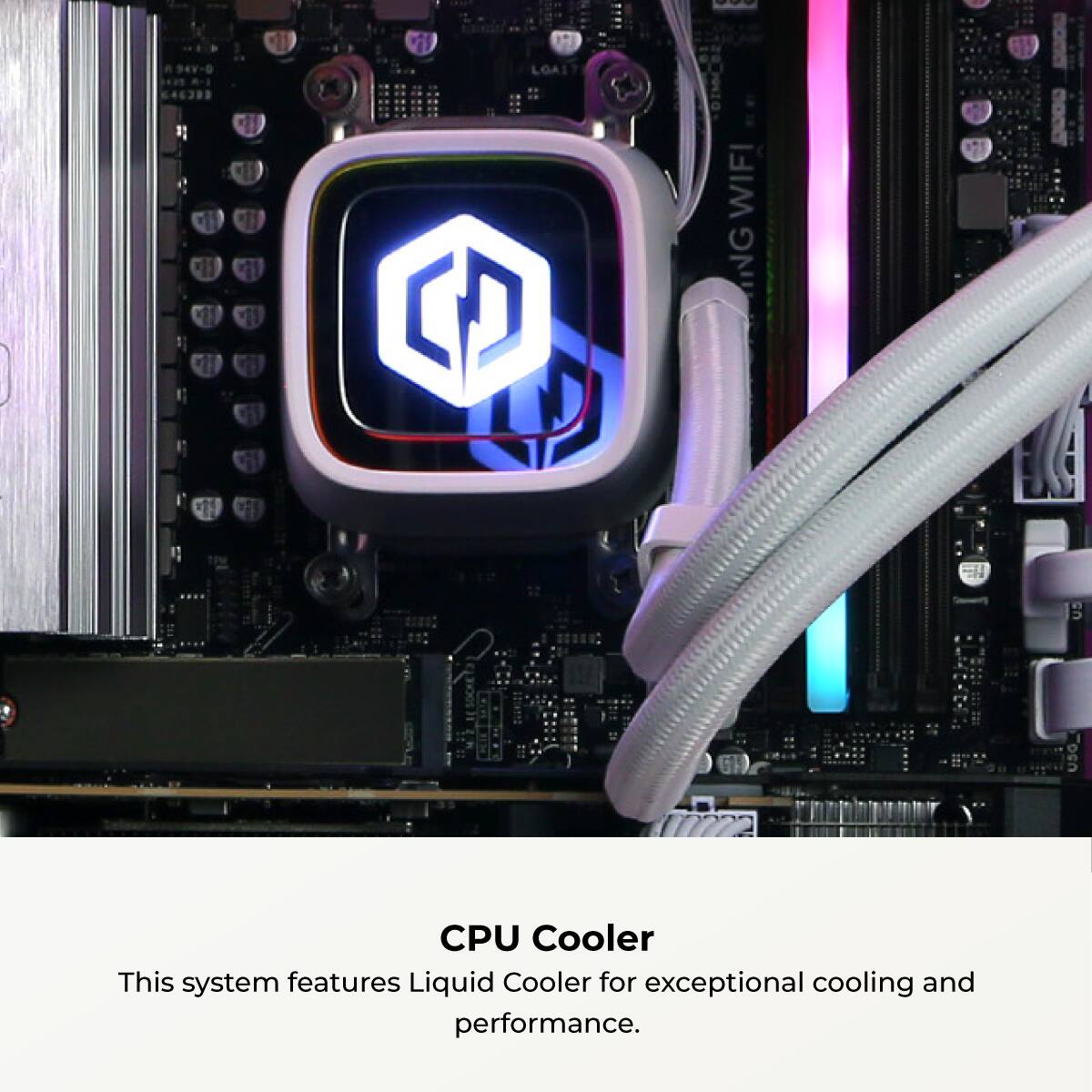 CyberPowerPC - Gaming Desktop - AMD Ryzen 7 9700F - NVIDIA GeForce RTX 5070 12GB - 32GB DDR5 - 1TB PCIe 4.0 SSD Storage - White