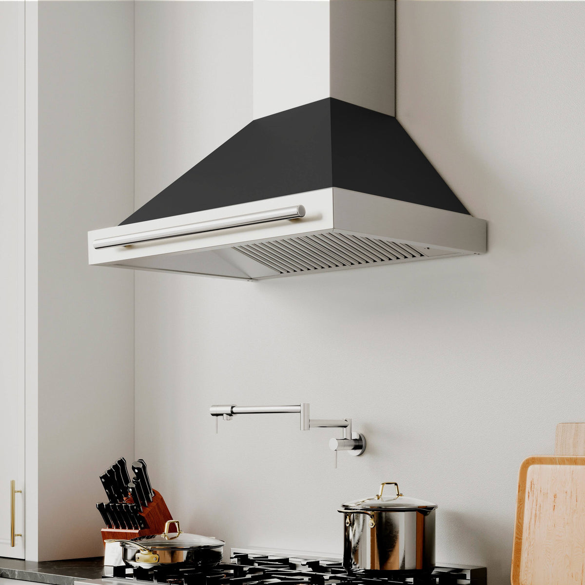 ZLINE - 30 inches - Externally Vented - Wall Range Hood - Black Matte