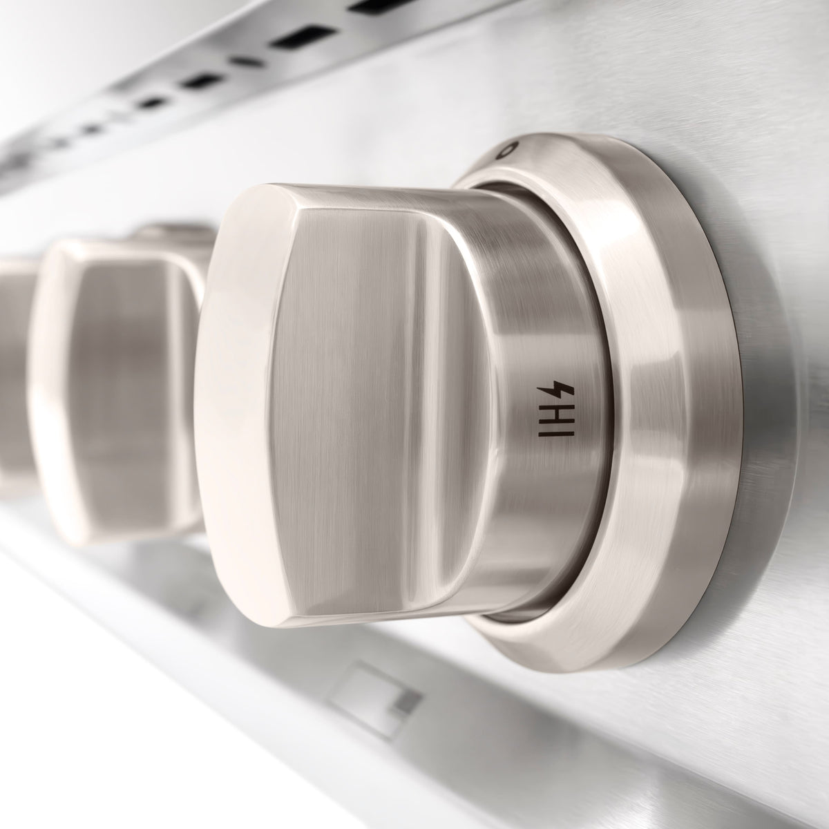 ZLINE - 48 in. Slide-In Classic Gas Rangetop with 8 Brass Burners and Porcelain Cooktop in Stainless Steel - Stainless Steel