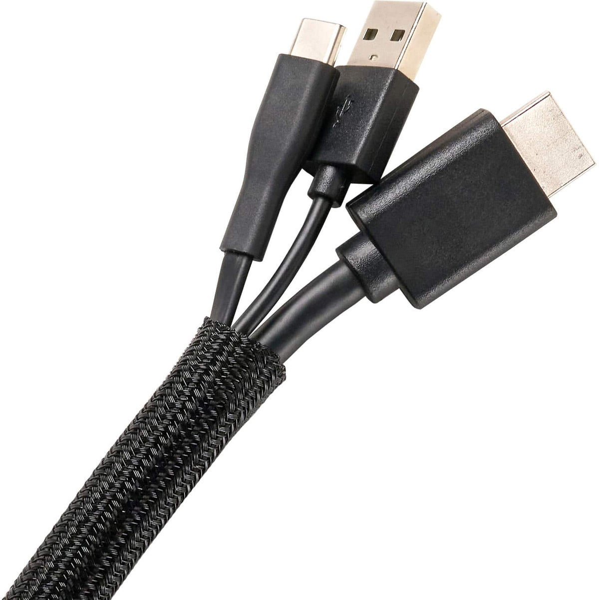 Wrap-It Storage - Mesh Cable Sleeve - Black