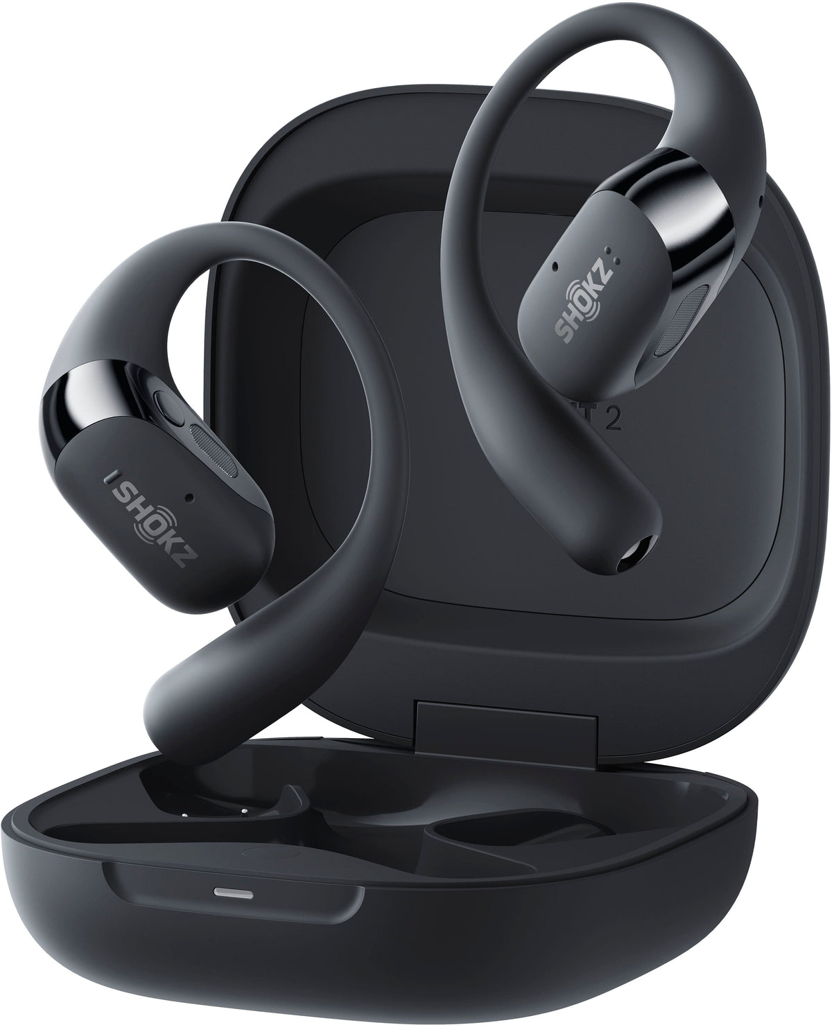 Shokz - OpenFit 2 Open-Ear True Wireless Earbuds - Black