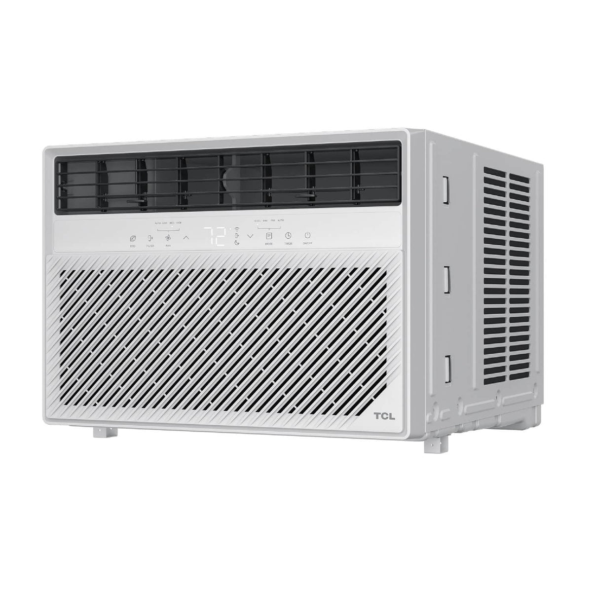 TCL - 700 Sq. Ft. 14,000 BTU Smart Window Air Conditioner, Digital, Remote Included - White