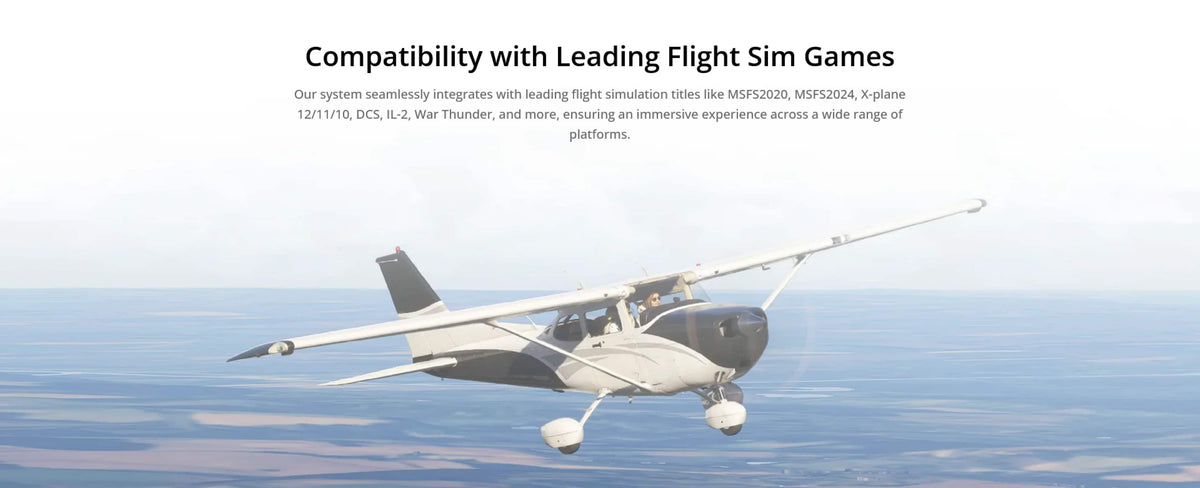 Moza Racing - AB6 Flight Simulator Bundle for Windows - Black