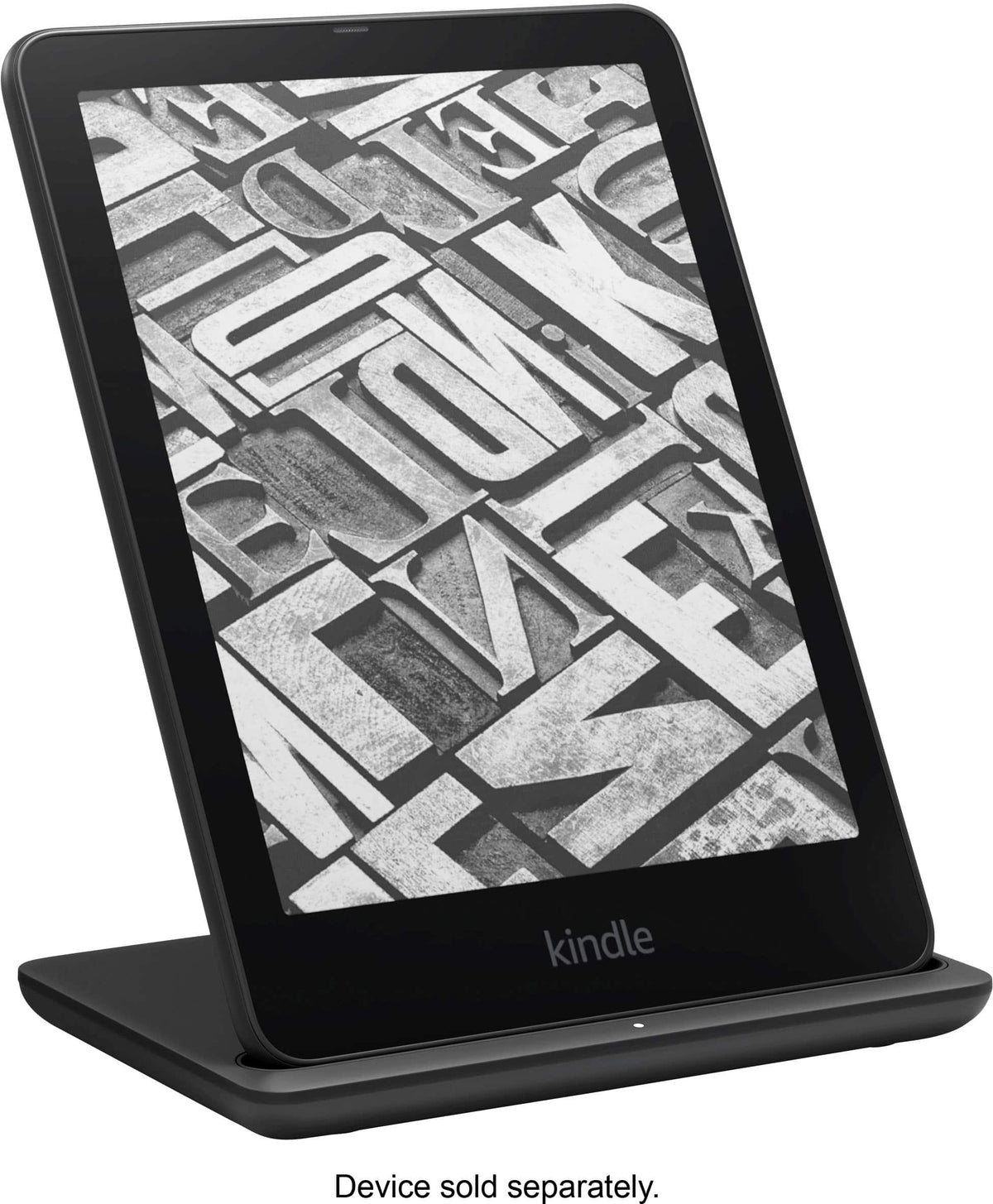 Amazon - Wireless Charging Dock for Kindle Paperwhite Signature (2022 & 2024 Releases) and Kindle Colorsoft Signature Edition - Black