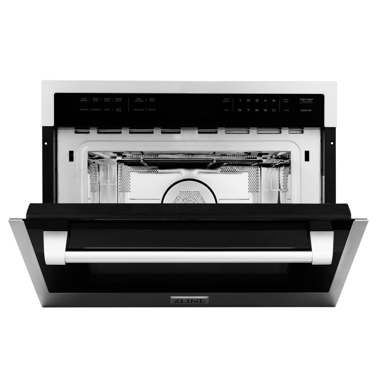 ZLINE - 24 in. 1.6 cu. ft. Built-in Convection Microwave Oven with Speed and Sensor Cooking - Stainless Steel