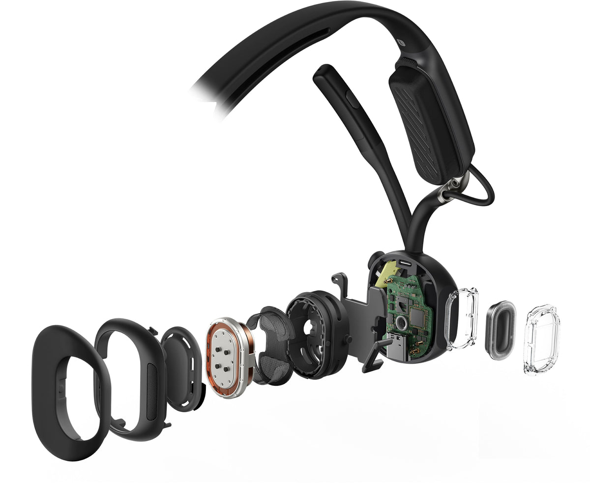 Shokz - OpenMeet, Wireless Bone Conduction Headset - Black