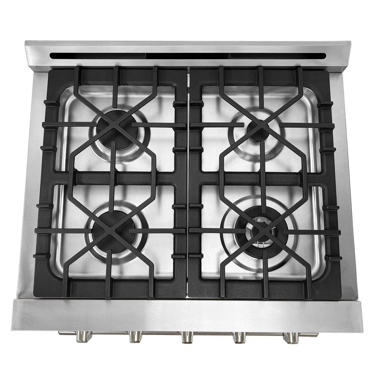 Unique Appliances - Off-Grid 30 in. 4-Burner Waist High Broiler Propane Range in Stainless Steel - Stainless Steel